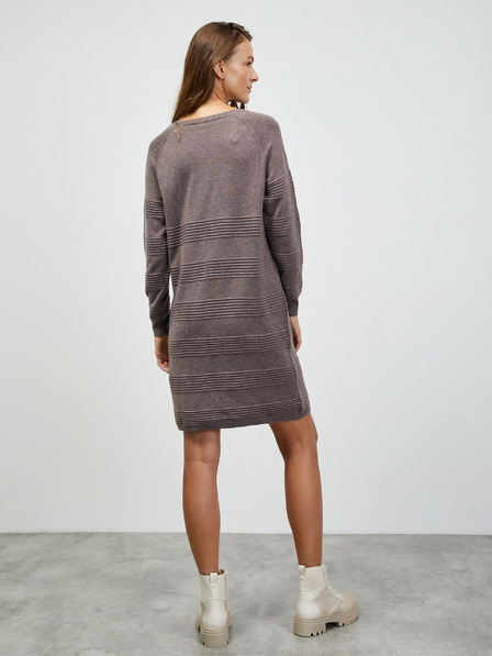 ZOOT.lab Rochie pulover cu dungi maro ZOOT.lab Bellarose