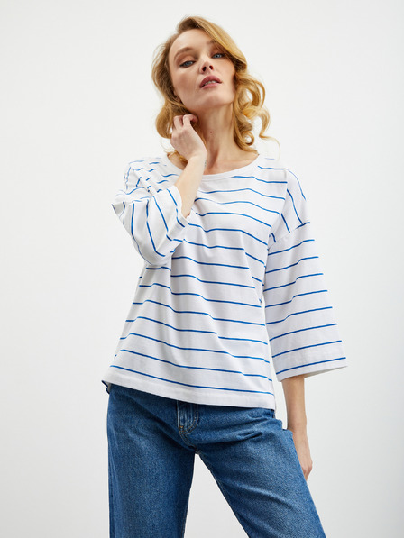 ZOOT.lab Tricou alb cu dungi pentru femei ZOOT.lab Dolly