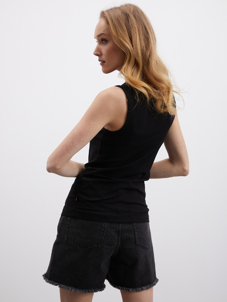 ZOOT.lab Tricou cu nervuri negru pentru femei ZOOT.lab Reza