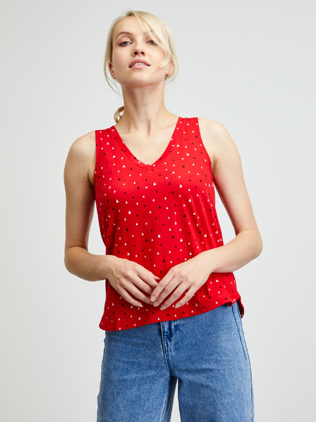 ZOOT.lab Tricou roșu cu model pentru femei ZOOT.lab Dagmar