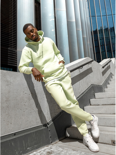 ICOONIC Pantaloni de trening unisex de bază verde deschis ICOONIC