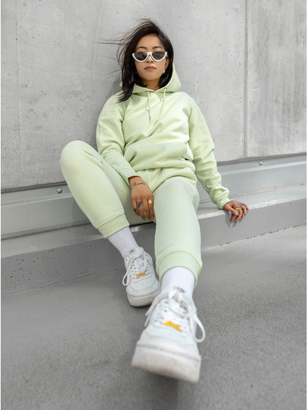 ICOONIC Pantaloni de trening unisex de bază verde deschis ICOONIC