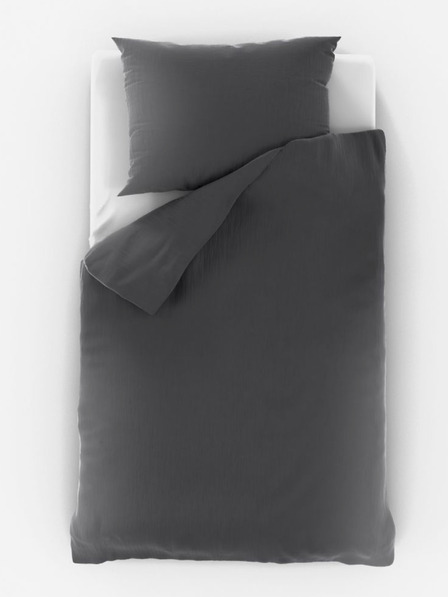Kvalitex Muslin Bedding for Baby Crib Dark Gray Kvalitex