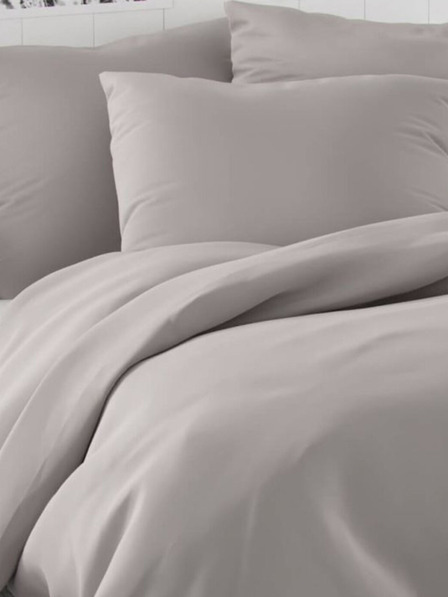 Kvalitex LUXURY COLLECTION lenjerie satinată 140x220, 70x90cm gri deschis