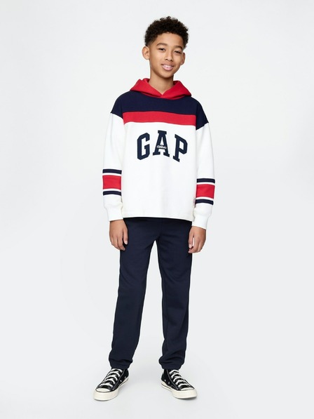 GAP Pantaloni de trening fleece logo army pentru copii GAP