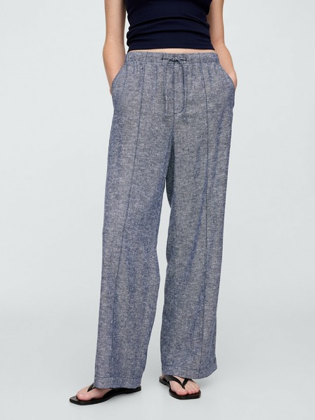 GAP Pantaloni din in Wide-Leg GAP