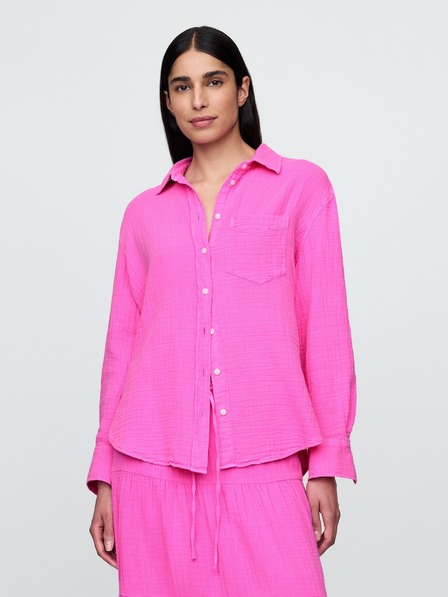 GAP Cămașă din muselină oversize GAP