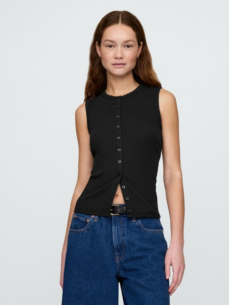 GAP Vestă cardigan cu nervuri GAP